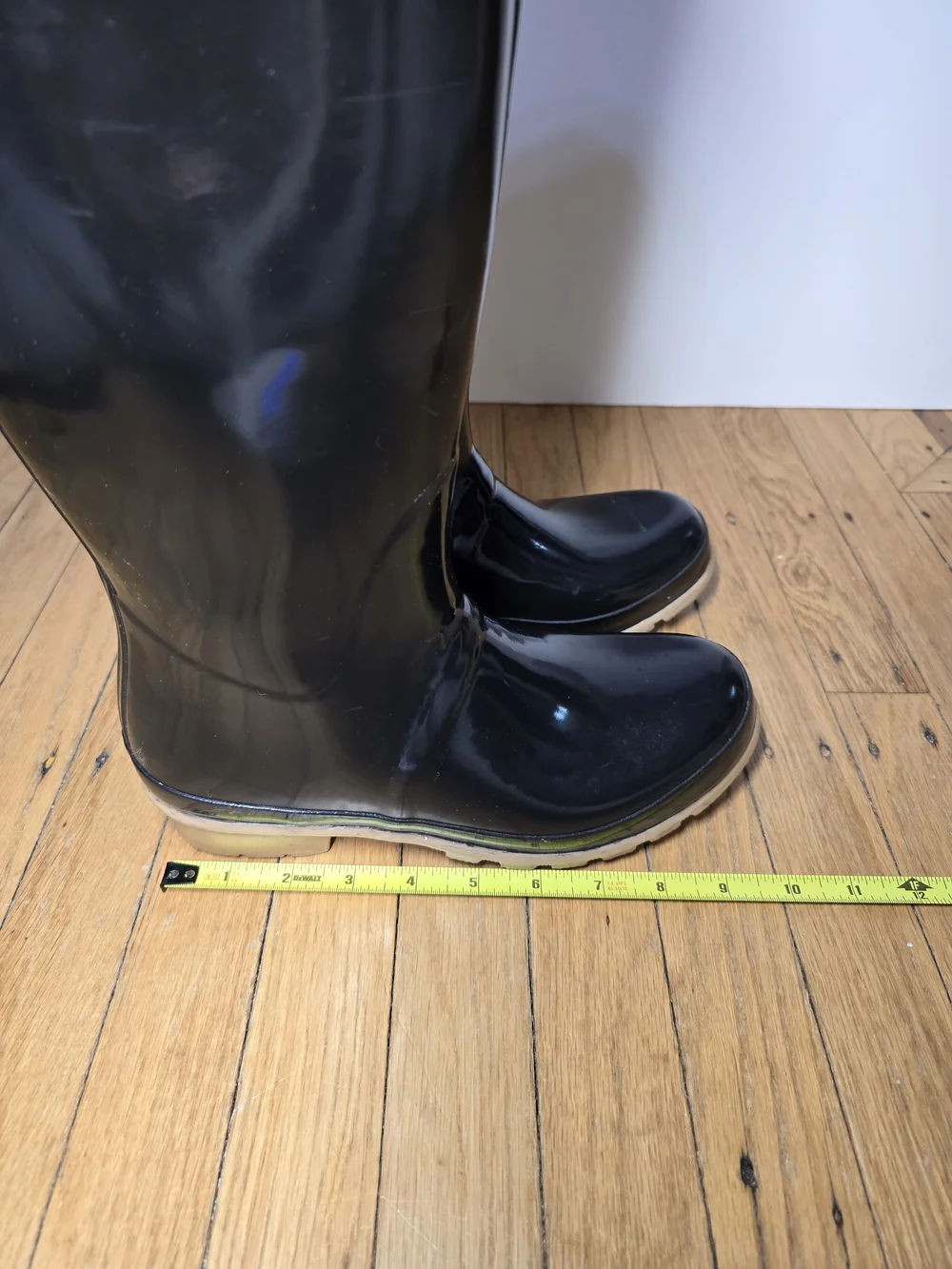 Joules Cottagecore Tall Rain Boots Black Brown Waterproof